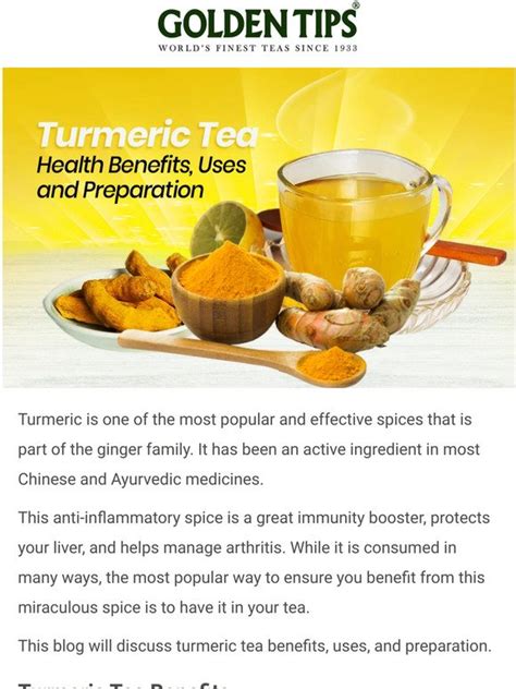 Magical Turmeric Tea: Your Secret Weapon for Improved Digestion